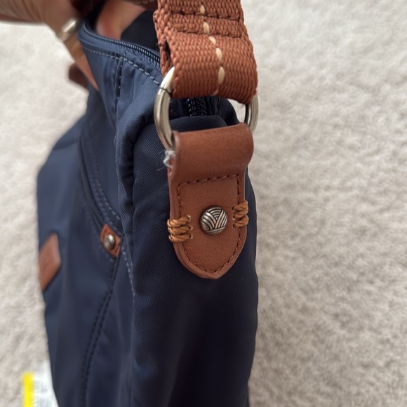 The Sak Esperato Hobo Bag | Navy with Tan Strap - Picture 9 of 11